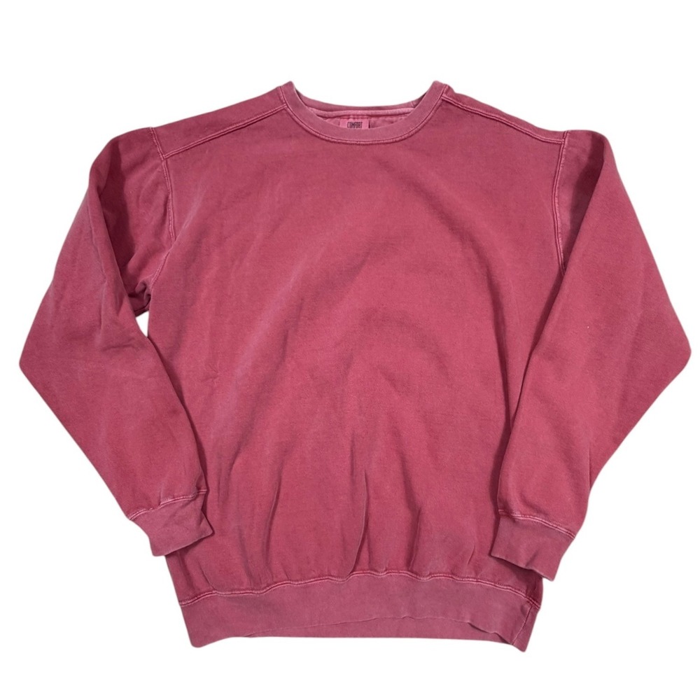 Comfort Colors Garment Dye Crewneck Sweatshirt Pink Berry Large L